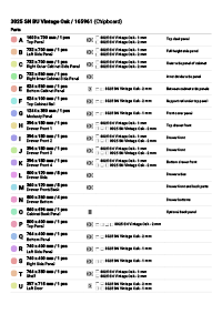 Liste des pièces